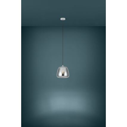 Eglo - Подвесная люстра 1xE27/40W/230V диаметр 26 см дымчатый