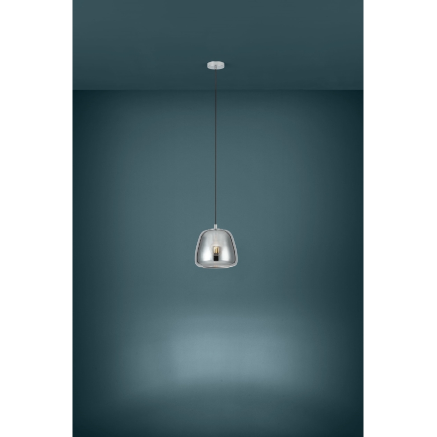 Eglo - Подвесная люстра 1xE27/40W/230V диаметр 26 см дымчатый
