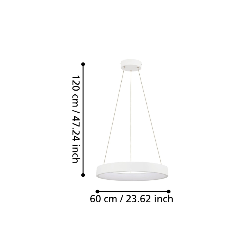 Eglo -Підвісна LED люстра з регулюванням яскравості LED/34W/230V