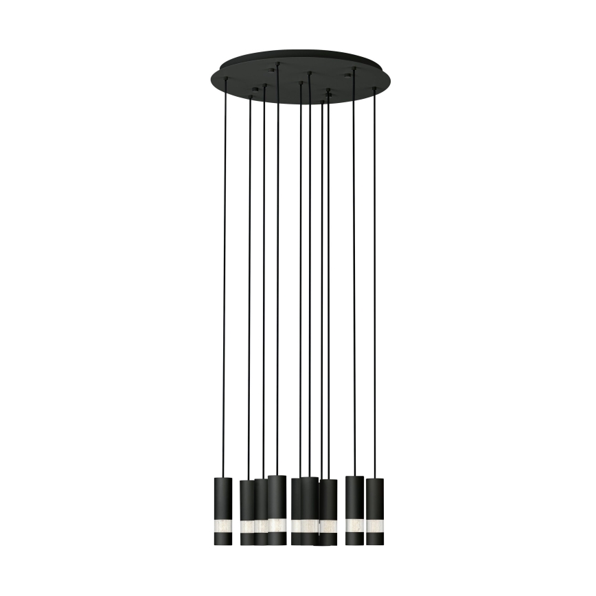 Eglo - Светодиодная люстра на тросе BERNABETA 10xGU10/4,6W/230V черная