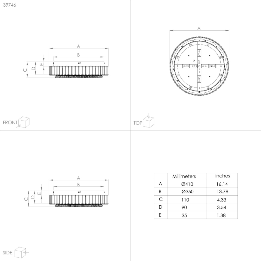 Eglo - Стельовий LED світильник з регулюванням яскравості LED/23,5W/230V