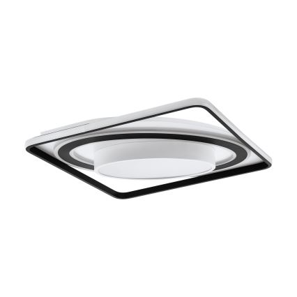 Eglo - Светодиодный потолочный светильник с регулированием яркости LED/21,5W/230V + LED/10,5W + LED/3W 3000-6500K черная + дистанционное управление
