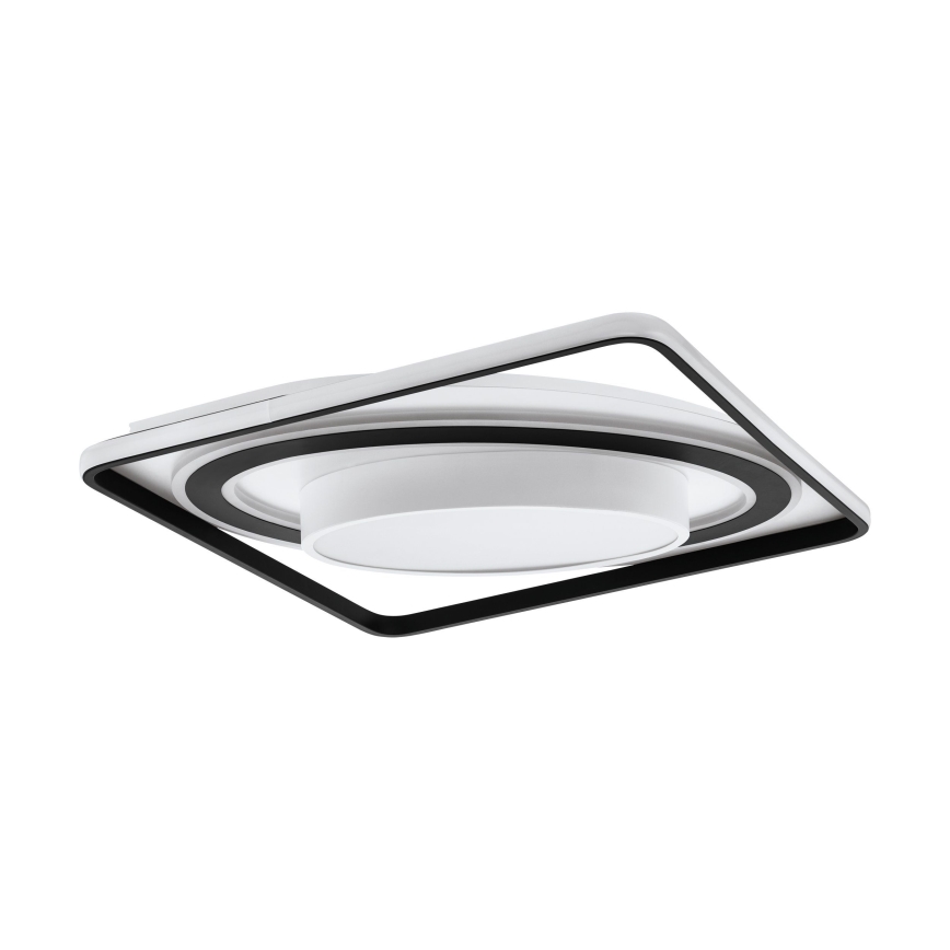 Eglo - Светодиодный потолочный светильник с регулированием яркости LED/21,5W/230V + LED/10,5W + LED/3W 3000-6500K черная + дистанционное управление