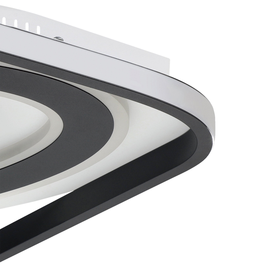Eglo - Светодиодный потолочный светильник с регулированием яркости LED/21,5W/230V + LED/10,5W + LED/3W 3000-6500K черная + дистанционное управление