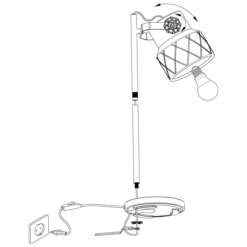 Eglo - Настільна лампа 1xE27/40W/230V