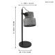 Eglo - Настільна лампа 1xE27/40W/230V