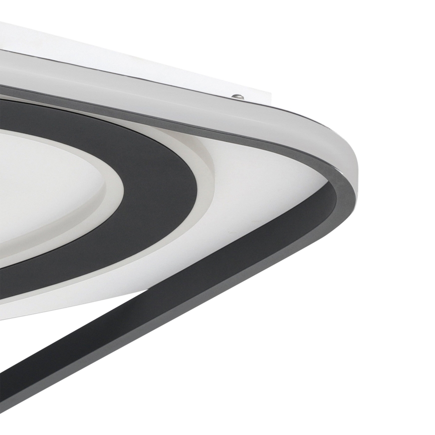 Eglo - Світлодіодний стельовий світильник з регулюванням яскравості LED/28W/230V+LED/13W+ LED/2,8W 3000-6500K чорний + пульт дистанційного керування