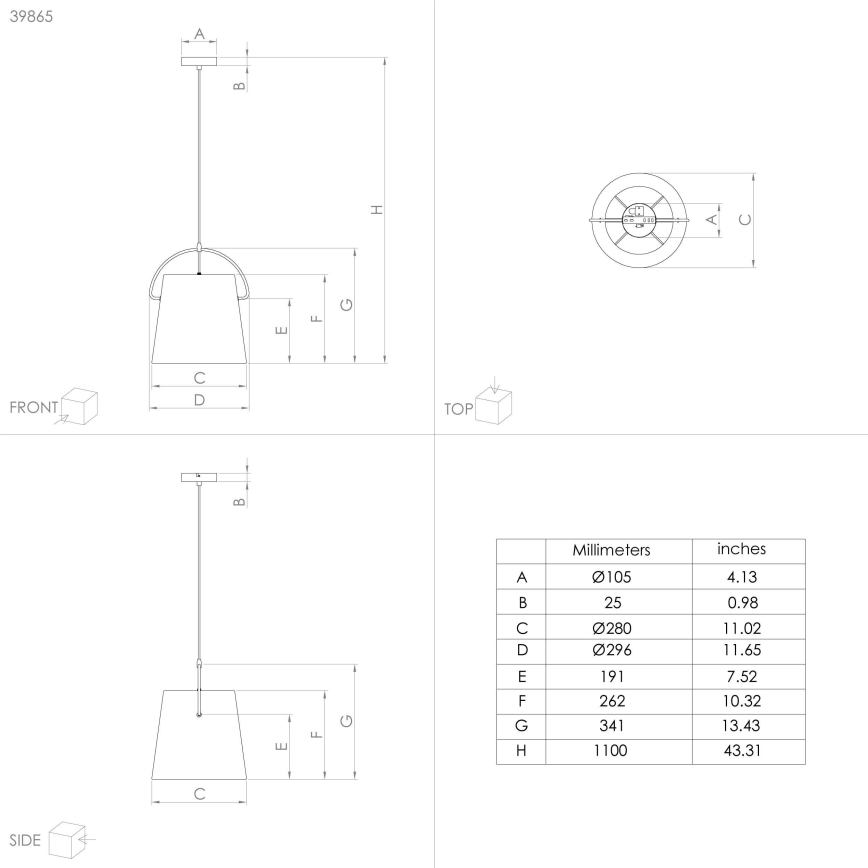 Eglo - Люстра на тросе GRANADILLOS 1xE27/40W/230V