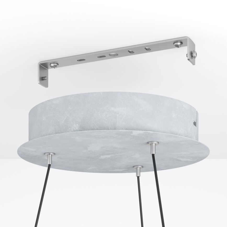 Eglo - Светодиодная подвесная люстра с регулированием яркости LED/36W/230V 3000K серый/дуб