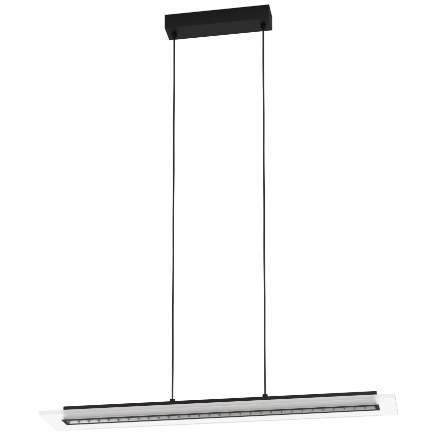 Eglo - Светодиодная подвесная люстра с регулированием яркости LED/57,5W/230V 3000K черный + дистанционное управление