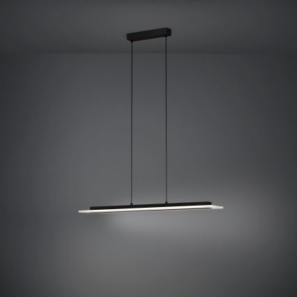 Eglo - Светодиодная подвесная люстра с регулированием яркости LED/57,5W/230V 3000K черный + дистанционное управление