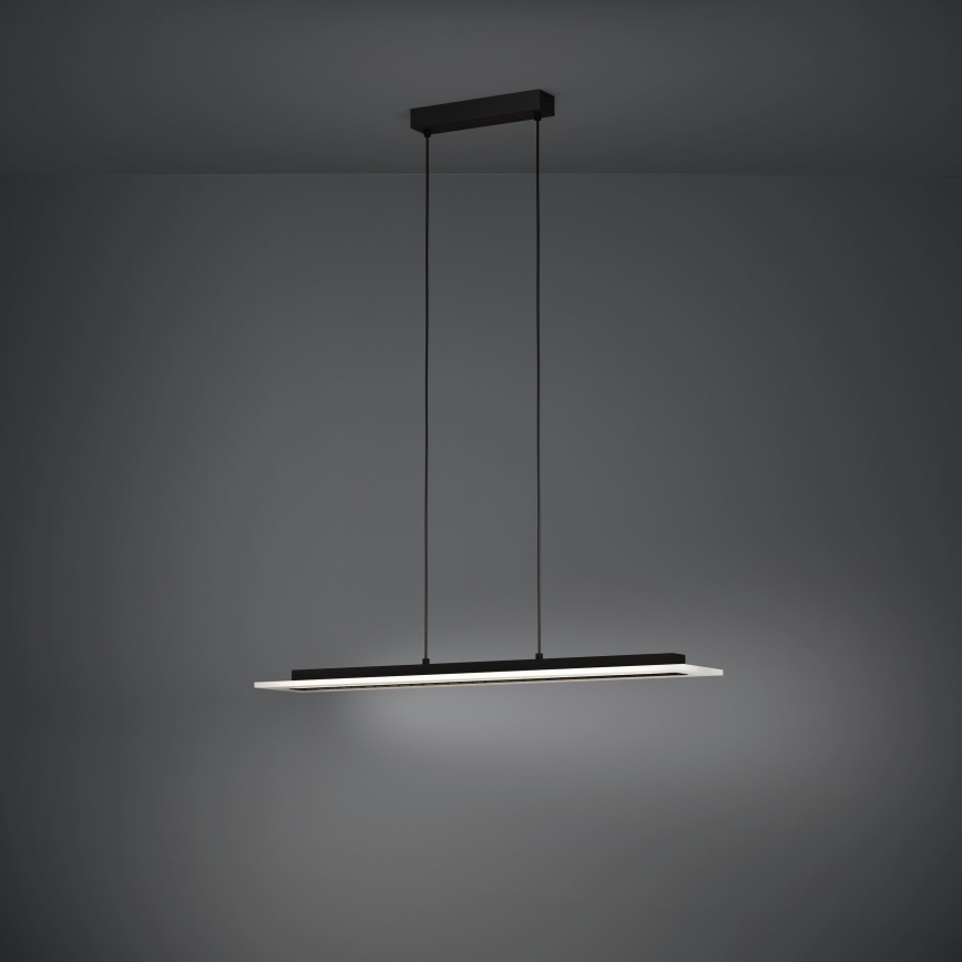 Eglo - Светодиодная подвесная люстра с регулированием яркости LED/57,5W/230V 3000K черный + дистанционное управление