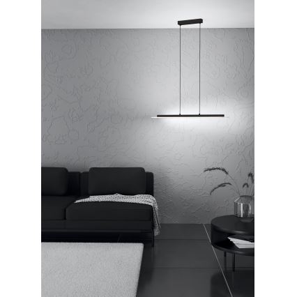 Eglo - Светодиодная подвесная люстра с регулированием яркости LED/57,5W/230V 3000K черный + дистанционное управление