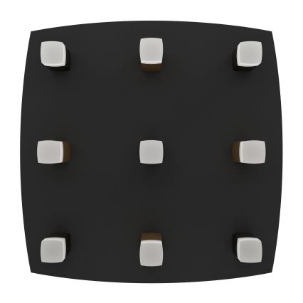 Eglo - Светодиодный потолочный светильник с регулированием яркости 9xLED/3,1W/230V 3000K антрацит/золотистый