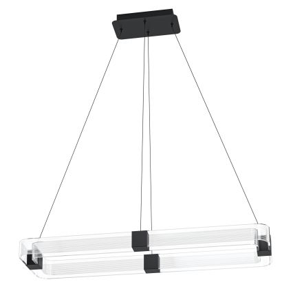 Eglo - Светодиодная подвесная люстра с регулированием яркости LED/39,2W/230V 3000K черная