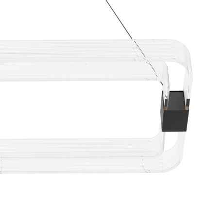 Eglo - Светодиодная подвесная люстра с регулированием яркости LED/39,2W/230V 3000K черная