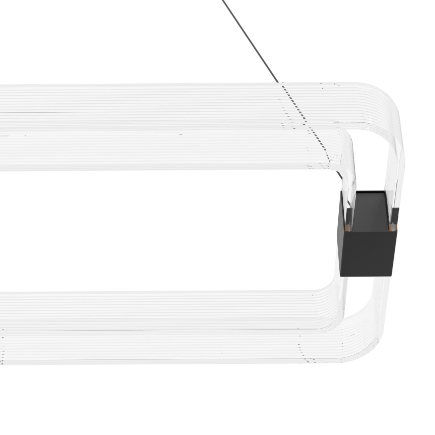 Eglo - Светодиодная подвесная люстра с регулированием яркости LED/39,2W/230V 3000K черная