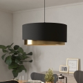 Eglo 39926 - Подвесная люстра MANDERLINE 1xE27/40W/230V черный/золотистый
