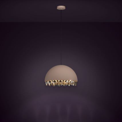 Eglo - Підвісна люстра 1xE27/40W/230V коричневий