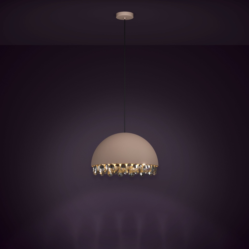 Eglo - Підвісна люстра 1xE27/40W/230V коричневий