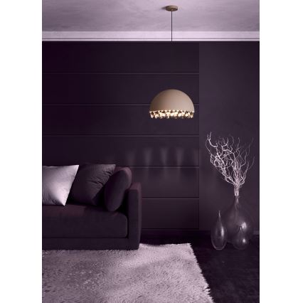 Eglo - Подвесная люстра 1xE27/40W/230V коричневый