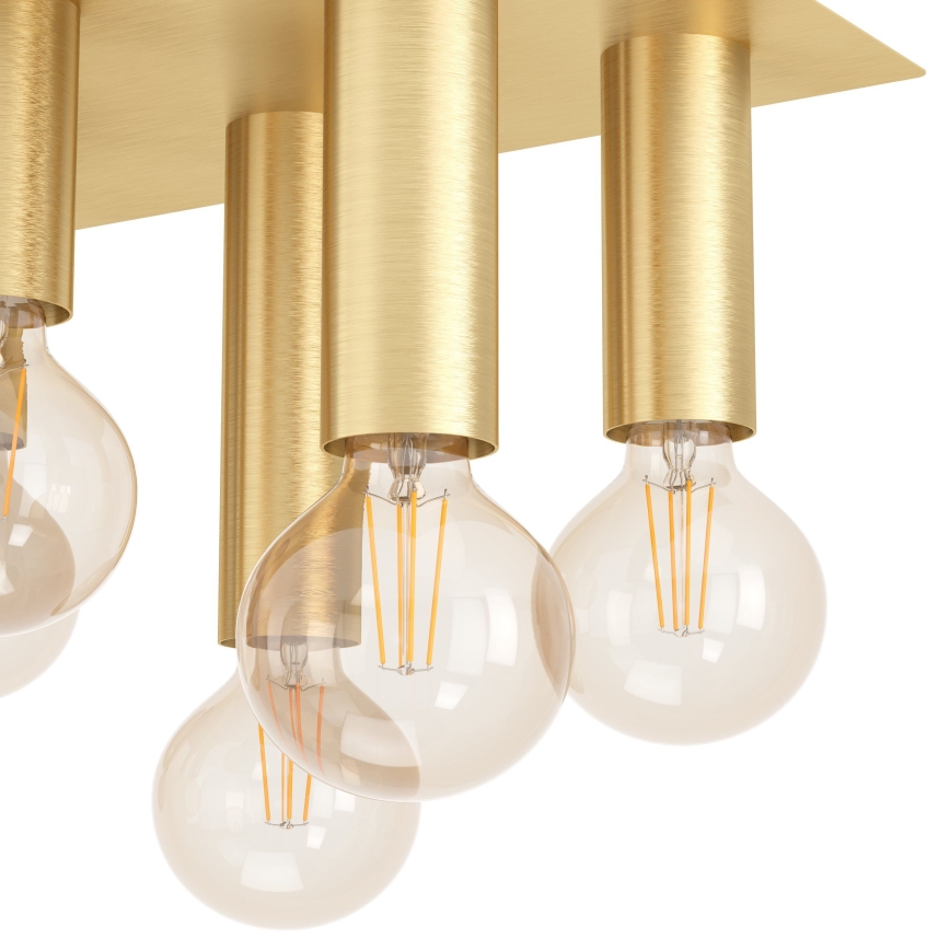 Eglo - Потолочный светильник 8xE27/40W/230V золотистый