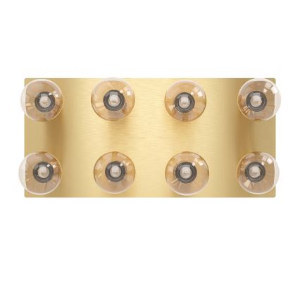 Eglo - Стельовий світильник 8xE27/40W/230V золотий