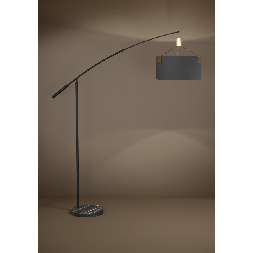 Eglo - Торшер 3xE27/40W/230V черный/золотистый