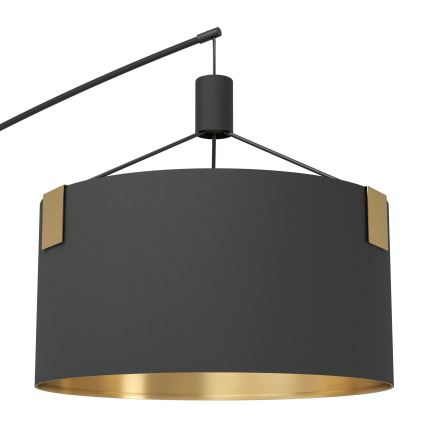Eglo - Торшер 3xE27/40W/230V чорний/золотий