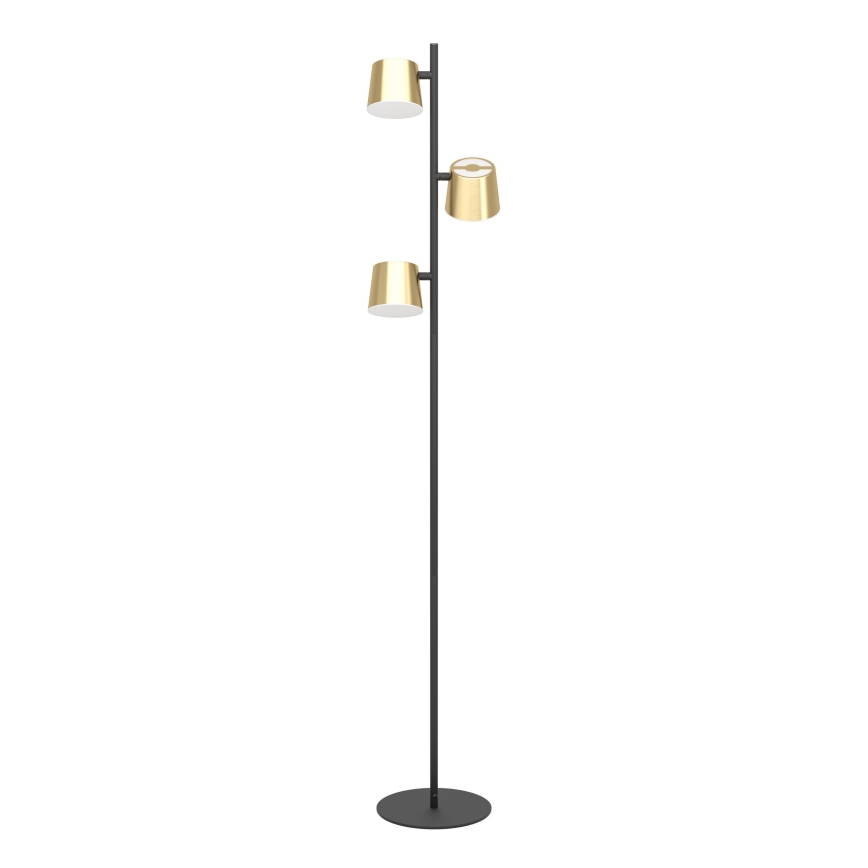 Eglo - Світлодіодний торшер 3xGU10/4,6W/230V 3000K золотий