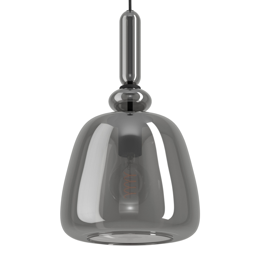 Eglo - Підвісна люстра 1xE27/40W/230V димчастий