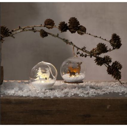 Eglo - Різдвяна LED декорація 1xLED/0,06W/1xCR2032 коричневий