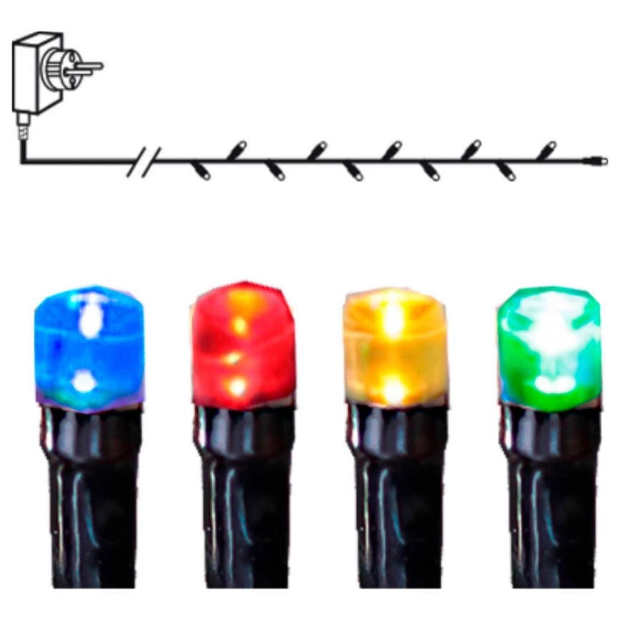Eglo - Вулична різдвяна LED гірлянда 80xLED 8м IP44 кольорова