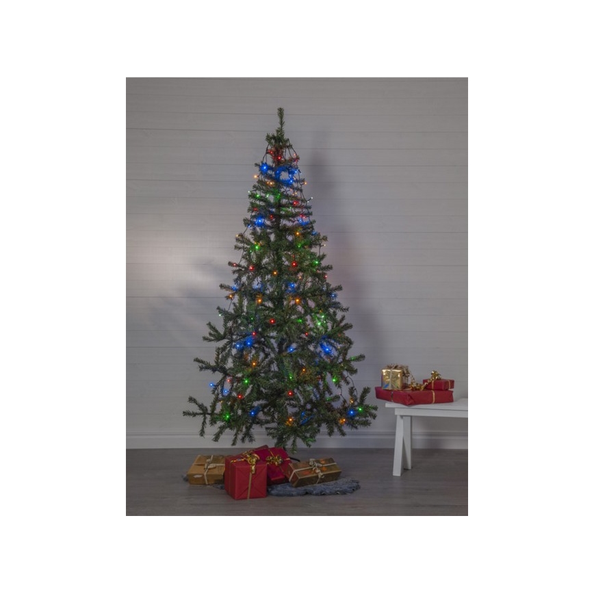 Eglo - Светодиодная уличная рождественская гирлянда 160xLED 2 м IP44 разноцветная