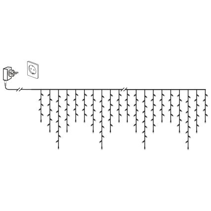 Eglo 410824 - Светодиодная уличная рождественская гирлянда 480xLED/17x0,55 м IP44 теплый белый
