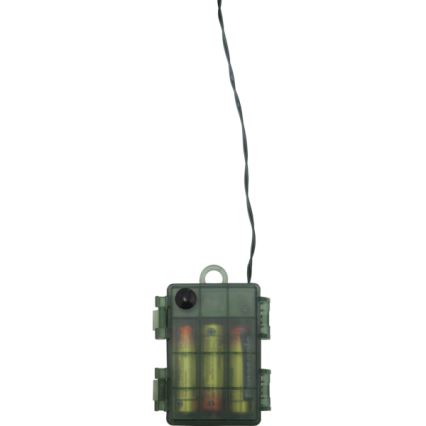 Eglo - Светодиодный уличный рождественский венок с датчиком 20xLED/0,064W/3xAA IP44