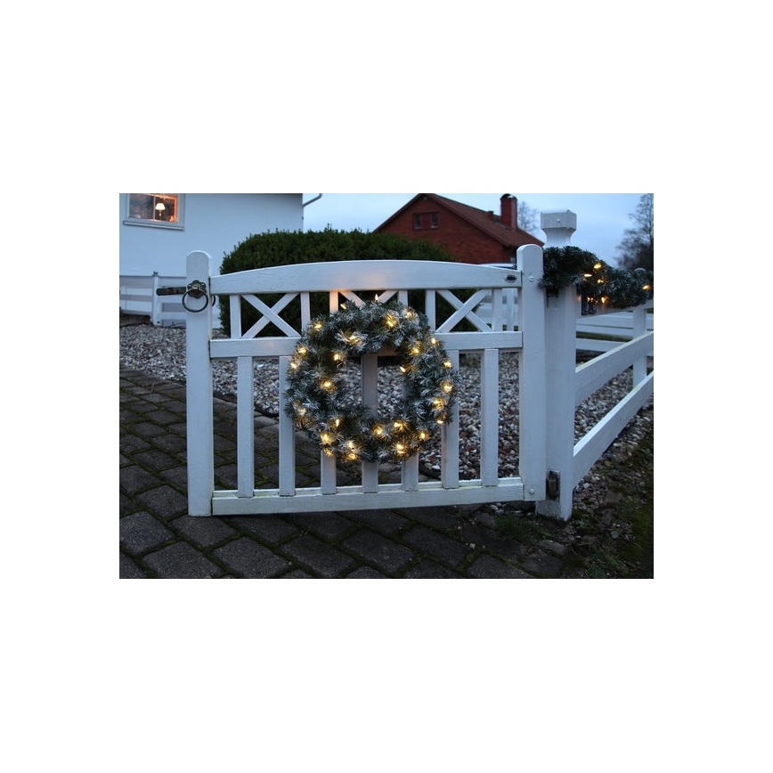 Eglo - Светодиодный уличный рождественский венок 30xLED/0,064W/3/230V IP44