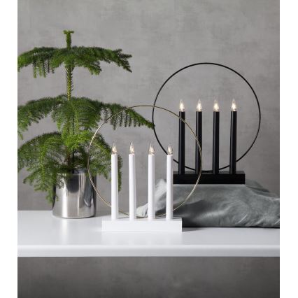Eglo - Рождественский подсвечник 4xE10/3W/230V черный