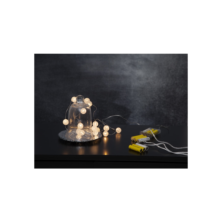 Eglo - LED Різдвяна гірлянда15xLED/3xAA 1,4m