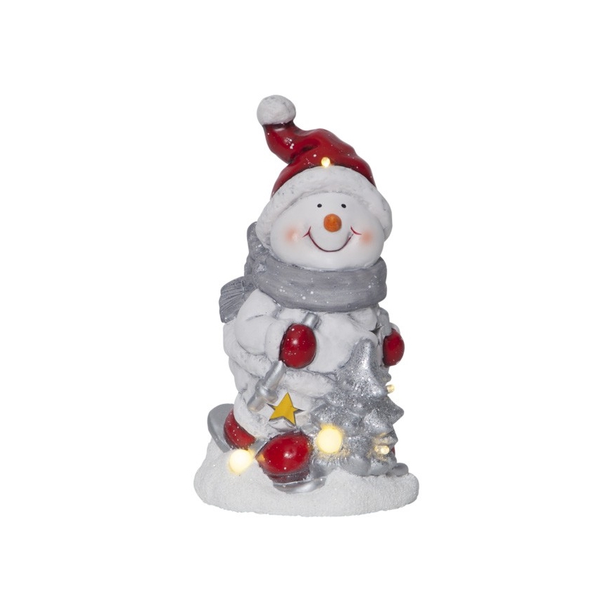Eglo - Светодиодное рождественское украшение FRIENDS 6xLED/0,06W/2xAAA снеговик