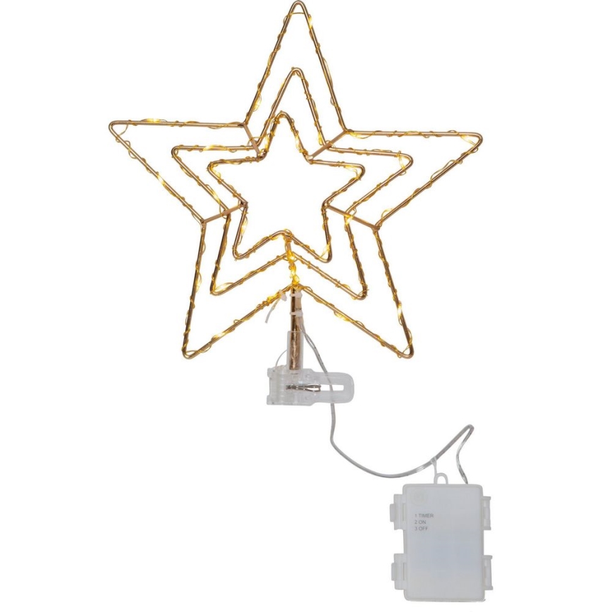 Eglo - Вулична різдвяна LED декорація 30xLED/0,06W/3xAA IP44