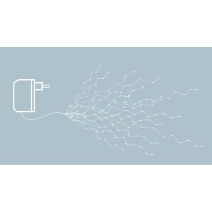 Eglo - LED гірлянда 360xLED 2m теплий білий