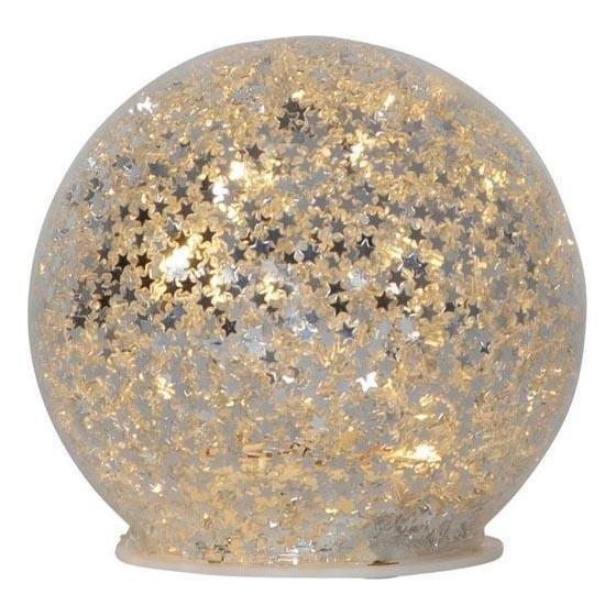 Eglo 411345 - Светодиодное рождественское украшение STAR FALL 10xLED/2xAA серебристый