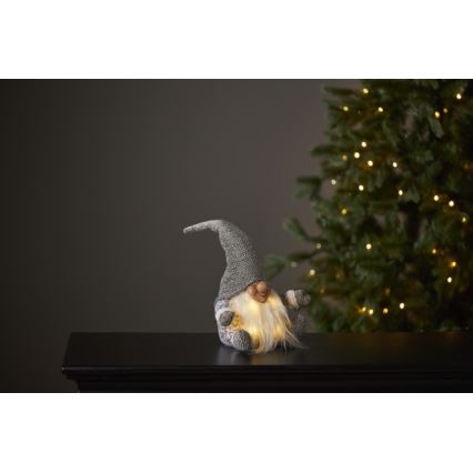 Eglo 411472 - Світлодіодна різдвяна прикраса JOYLIGHT 4xLED/0,06W/3xAA сірий