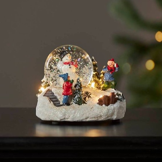 Eglo 411482 - Светодиодное рождественское украшение WINTERVILLE LED/2xAAA снежный шар
