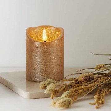 Eglo 411498 - LED Свічка FLAMME RUSTIC LED/2xAA золотий