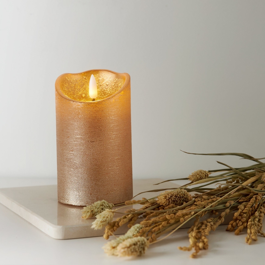 Eglo 411499 - LED-свеча FLAMME RUSTIC LED/2xAA золотая