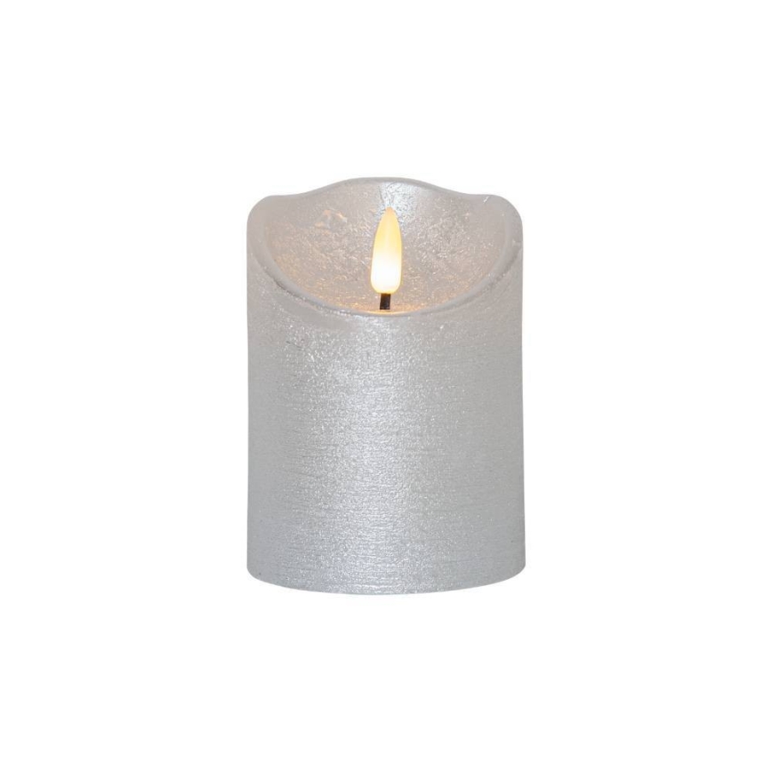 Eglo 411502 - Светодиодная свеча FLAMME RUSTIC LED/2xAA серебристый