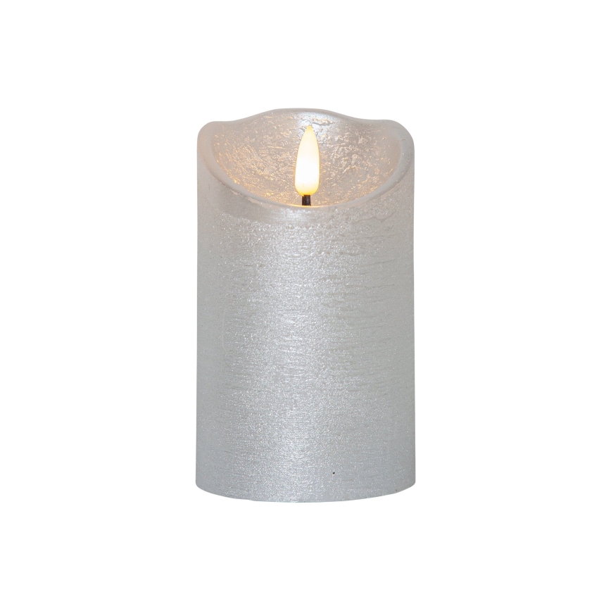 Eglo 411503 - LED-свеча FLAMME RUSTIC LED/2xAA серебристая