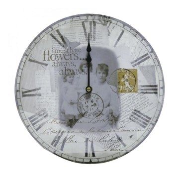 Eglo 41186 - Настінний годинник Vintage листівка